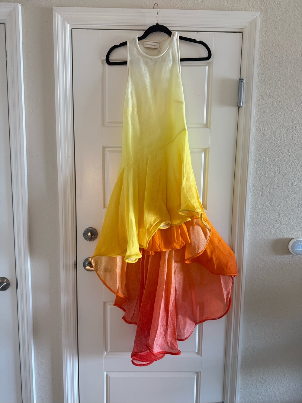 Zimmermann Gradient High-Low Dress
